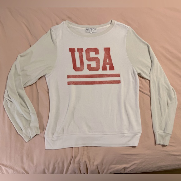 Wildfox USA Oversized Sweatshirt - Picture 1 of 3